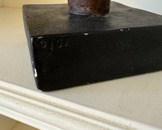 Carved Wood Head Sculpt of Man. Photo 3 of 3.