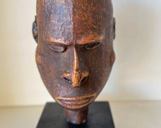 Carved Wood Head Sculpt of Man. Photo 1 of 3.
