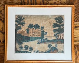 Chinese Watercolor on Rice Paper.