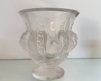 Vintage Lalique Crystal Vase Lalique, Paris, France. Photo 1 of 2.