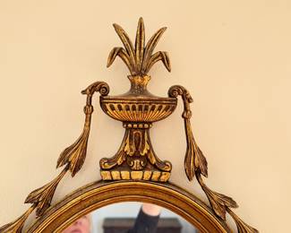 Vintage Ornate Gilt Mirror. Measures 41" W x 21". Photo 2 of 3.