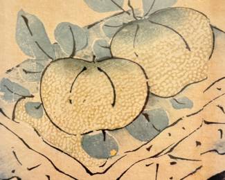 Chinese Woodblock Prints - 2 Available. Framed in Gilt Faux Bamboo Frame. Photo 5 of 9.