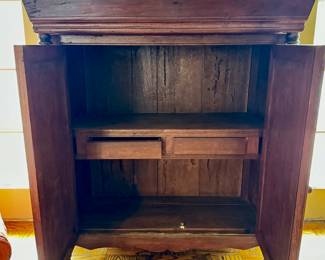 Antique Gothic Revival Small Cabinet. Measures 43” W x 21.5” D x 48” H. Photo 4 of 4.