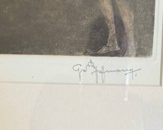 Gaston Hoffmann (French, 1883-1960) Satirical Courtroom Scenes. Signed and Numbered Etchings. Photo 11 of 11.