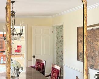 Vintage Ornate Gilt Mirror. Measures 38" H x 26" W. Photo 1 of 2.