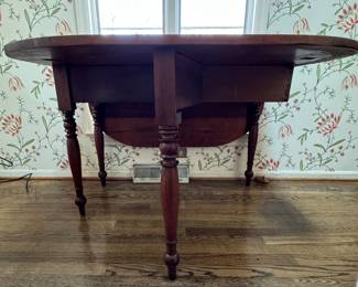 Vintage Drop Leaf Table. Closed, It Measures 43" W x 17" D x 29" H. Has Two 17" Drop Leaves. Photo 2 of 3.