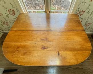 Vintage Drop Leaf Table. Closed, It Measures 43" W x 17" D x 29" H. Has Two 17" Drop Leaves. Photo 3 of 3.