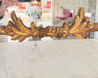 Vintage Ornate Gilt Mirror. Measures 38" H x 26" W. Photo 2 of 2.