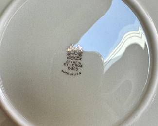A Variety of Lenox Olympia Fine China Pieces. Photo 2 of 2.