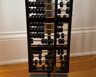 Abacus Turned Lamp - 2 Available. Photo 4 of 4.