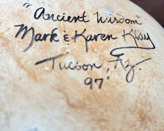 "Ancient Wisdom" Sculpture, Mark & Karen Klay. Signed by Artists. Photo 2 of 2.