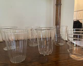 Hand-blown glasses - set of 6 - all unique patterns