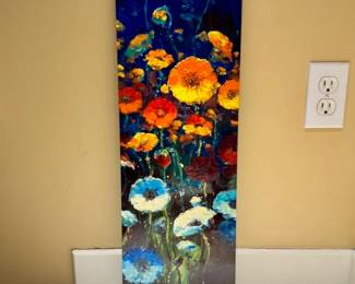 James Coleman A Rainbow of Flowers caldograph on wood