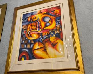 Alexandra Nechita, Lithograph, 'Mama's Lulliby'