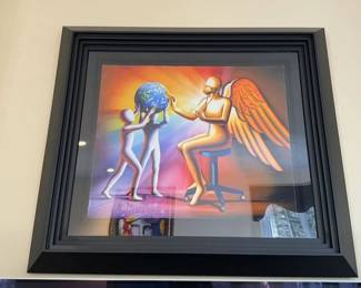 Mark Kostabi - Spiritual Diagnosis - 2020 giclee on paper