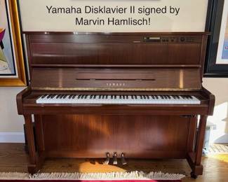 Yamaha Disklavier II signed by EGOT winner Marvin Hamlish! (Available for presale!)