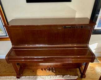 Marvin Hamlisch signed upright Yamaha Disklavier II piano
