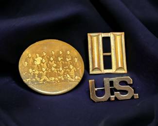 Jesse E George Webster College Pin Military Pins