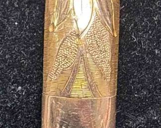 Vintage Hinged Bangle Engraved By GLP Co