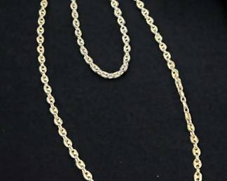 FAS Italy Sterling Link Necklace And Bracelet