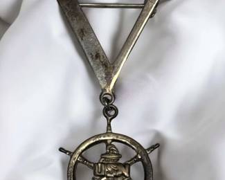 Sterling US Navy Victory Pin