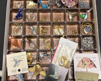 Jewelry Assortment Sophie Freda Watch, Earrings, Necklaces Pins