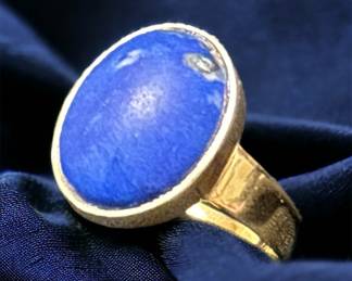 14k Gold Lapis Ring