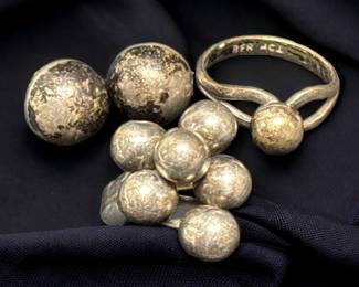 Cluster Ring, Sterling Mexico Earrings Other Ring