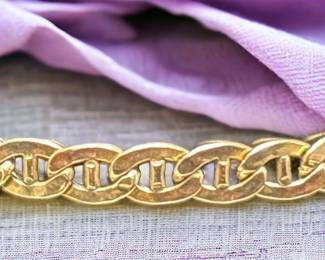 Italian 14k Gold Link Bracelet
