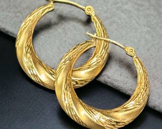 14kt JCM Bolivia Signed Earrings