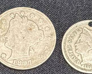 1868 1897 US Coins