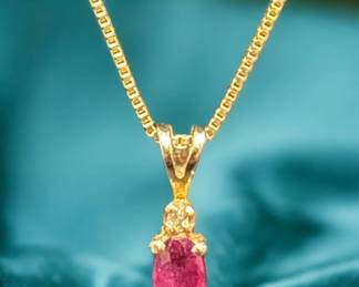 14kt Gold And Ruby