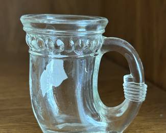 Vintage German Miniature Hunting Horn shot glass