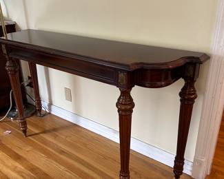 Vintage mahogany console table