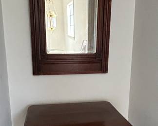Vintage mahogany wall mirror