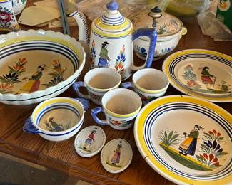 Vintage HB Henriot Quimper set
