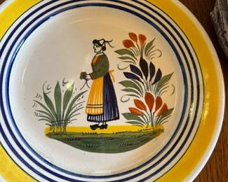 Vintage HB  Henriot Quimper Plate