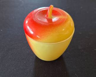 Vintage Hazel Atlas Milk Glass Apple Jam Jar