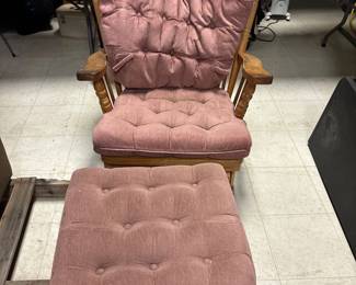 Rocking glider, with gliding ottoman, great condition!