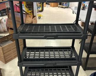 4 tier plastic shelf, 36x54