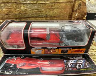 vintage battery operated 57 Chevy, NO. 2057 untested, Red