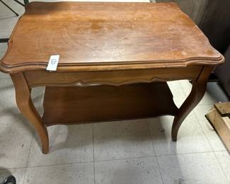 Coffee table with shelf underneath