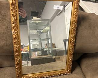 ornate frame wall hang mirror, 27x19