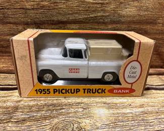 ERTL Diecast 1955 pick up truck bank, NIB