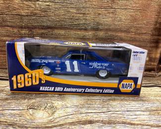 1960s Ned Jarrett anniversary edition die cast model car, NAPA, NIB