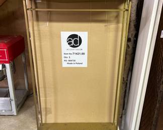 Large gold flower stands,  smaller version also available 