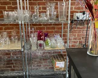 Small vases
Shelves not for sale 