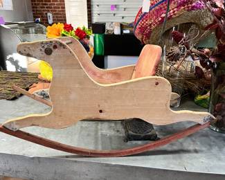 Vintage child’s rocking Dog?