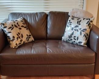 Natuzzi leather sofa