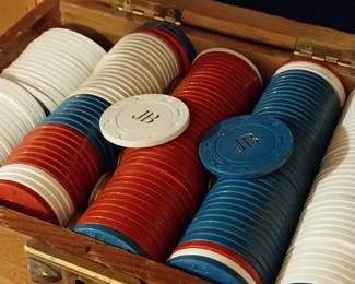 Vintage poker chips